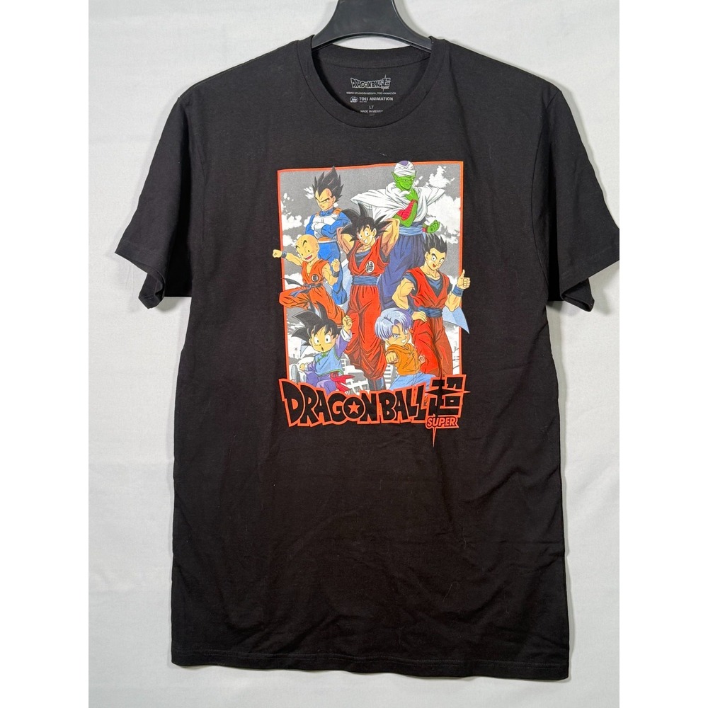 DRAGON BALL Z Super Tee/T-shirt Sz LT Big and Tall Shirt‎ Black w/Graphics Anime